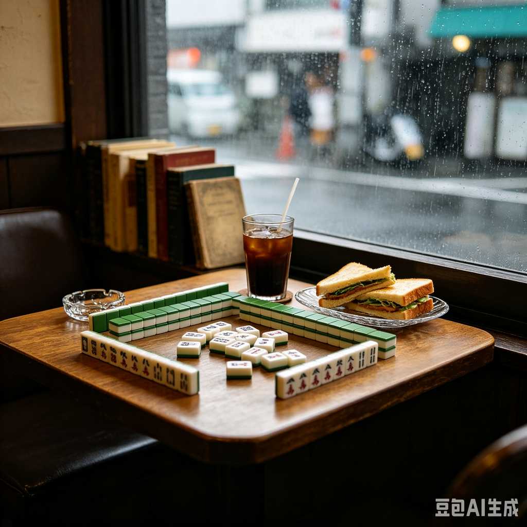 retro vintage mahjong set